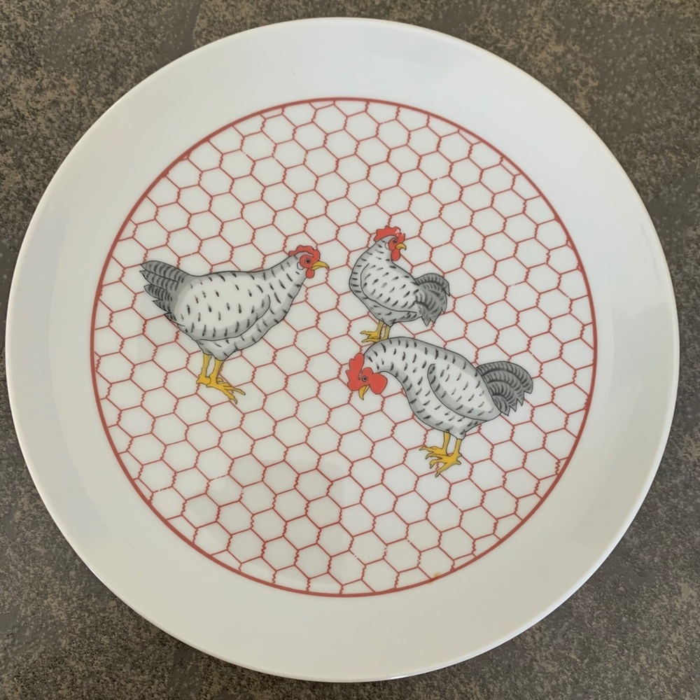 Vintage chicken plate